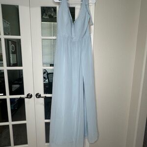 Bowie Sky Blue Chiffon Maxi Dress